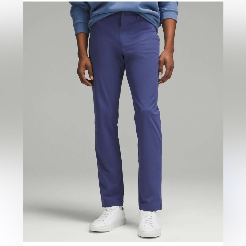 lululemon athletica ABC Men's Navy Chinos pant 5 pockets size 33